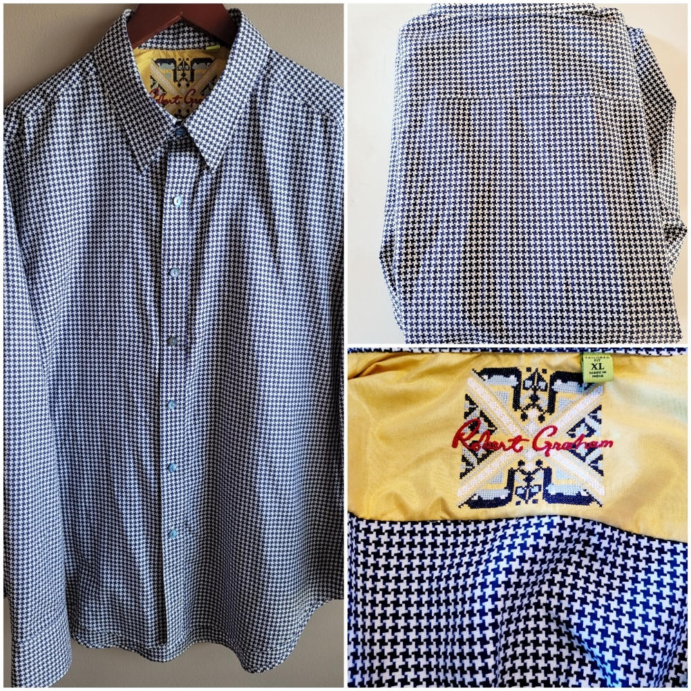 Robert Graham HoundsTooth Tailored Fit Dress Shirt - Picture 3 of 4